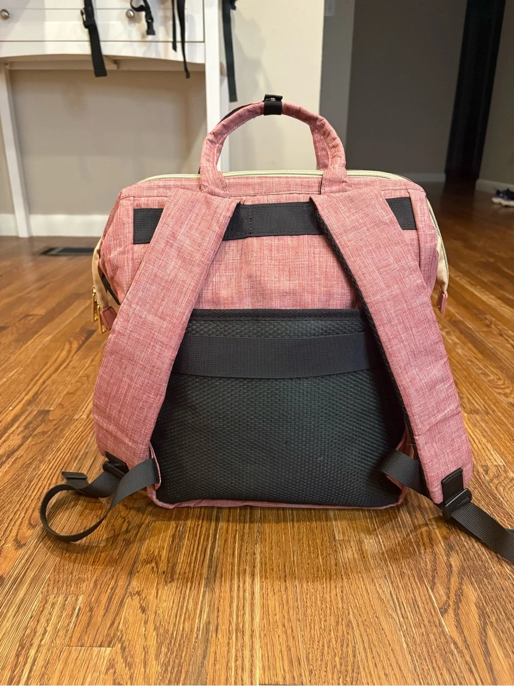 JCDOBEST Mauve Pink Insulated Lunch Bag Laptop Backpack